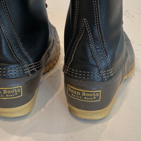 Rare Men\'s Black + Brown LL Bean Bean Boots Size 8 main image 4